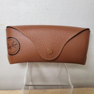 Ray-Ban Brown Faux Leather Glasses Case, Felt Lined